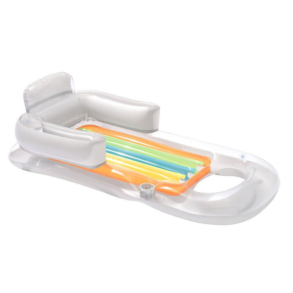 Bestway Pool Float Inflatable Lounge Seat Pillow Bed Cup Holder - RnR Galore