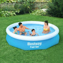 Bestway Swimming Pool 305x66cm Above Ground Round Inflatable Pools w/ Filter Pump 3200L - RnR Galore