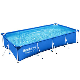 Bestway Swimming Pool 400x211x81cm Steel Frame Above Ground Pools 5700L - RnR Galore