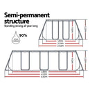 Bestway Swimming Pool 412x201x122cm Steel Frame Above Ground Pools Filter Pump Ladder 8124L - RnR Galore