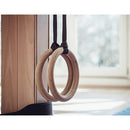 Birch Wood Gymnastic Rings with Adjustable Straps – Strength & Calisthenics Training - RnR Galore