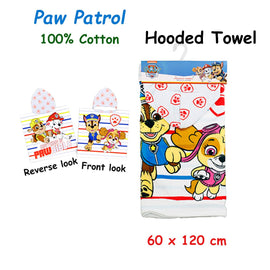 Caprice Paw Patrol Cotton Hooded Licensed Towel 60 x 120 cm - RnR Galore