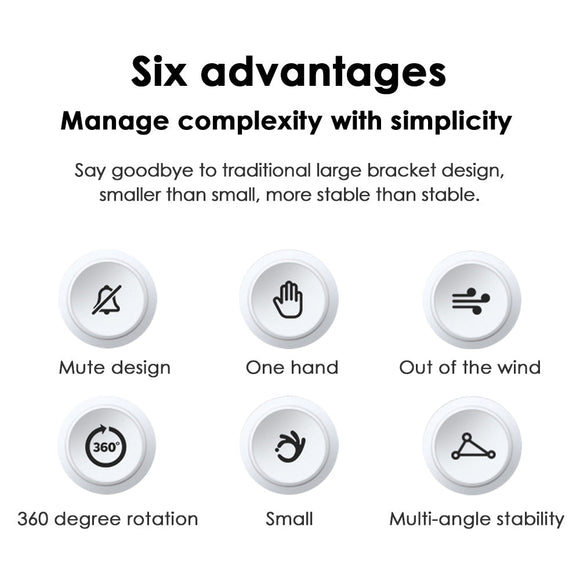 Car Phone Holder Metal Gravity 360 Universal Rotation Ball Air Vent Cellphone Stand(White) - RnR Galore