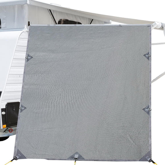 Caravan Privacy Screen Roll Out Awning 2.1x1.8M Sun Shade Pop Top End Wall Grey - RnR Galore