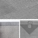 Caravan Privacy Screen Roll Out Awning 4.6x1.95M End Wall Side Sun Shade Grey - RnR Galore