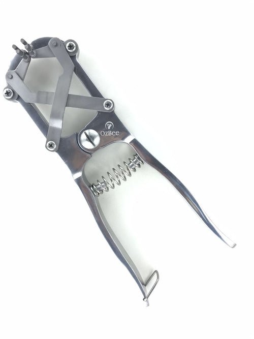 Cattle Lamb Sheep Stainless Steel Elastrator Castrating Plier with 100 Rubber - RnR Galore