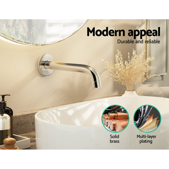Cefito Bathroom Mixer Spout Wall Bath Tap Round Shower Bathtub Chrome - RnR Galore