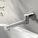 Cefito Bathroom Mixer Spout Wall Bath Tap Round Swivel Bathtub Chrome - RnR Galore