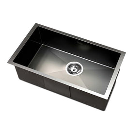 Cefito Kitchen Sink 45X30CM Stainless Steel Basin Single Bowl Black - RnR Galore