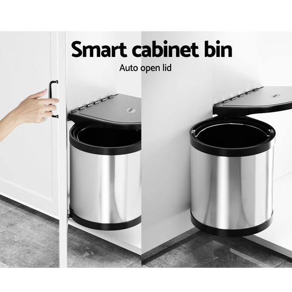 Cefito Pull Out Bin Swing Out Bins 12L - RnR Galore