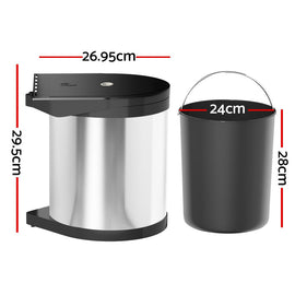 Cefito Pull Out Bin Swing Out Bins 12L - RnR Galore