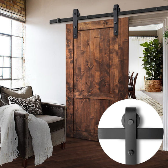 Cefito Sliding Barn Door Hardware Track Set 2.44m - RnR Galore