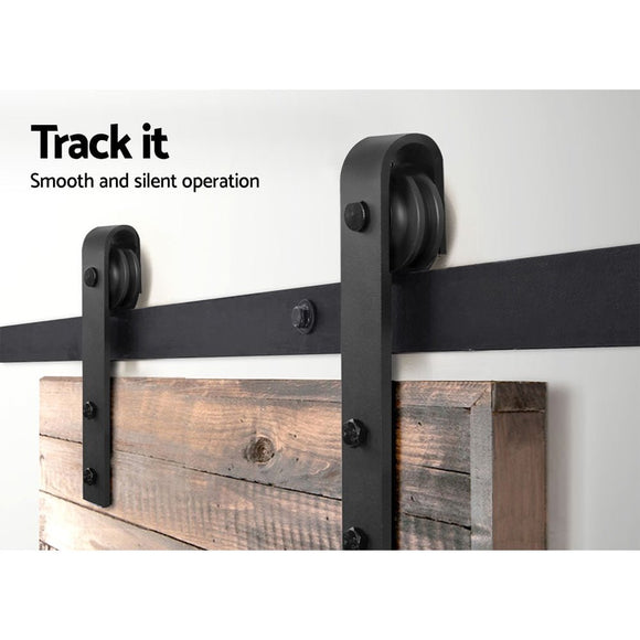 Cefito Sliding Barn Door Hardware Track Set 2m - RnR Galore