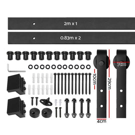 Cefito Sliding Barn Door Hardware Track Set 3.66m - RnR Galore