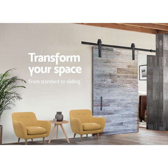 Cefito Sliding Barn Door Hardware Track Set 3m - RnR Galore