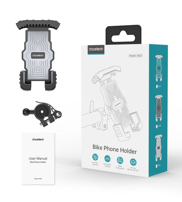 CHOETECH H067 - BK Adjustable Mobile Stand for Bicycle (Black) - RnR Galore
