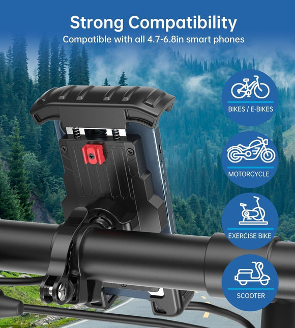CHOETECH H067 - BK Adjustable Mobile Stand for Bicycle (Black) - RnR Galore