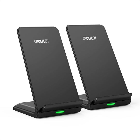 CHOETECH MIX00093 Fast Wireless Charging Stand 10W Qi - Certified T524S 2 - Pack - RnR Galore