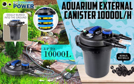 Combo Aquarium Garden Filter 10000L/H + Submersible Water Pump 16000L/H - RnR Galore