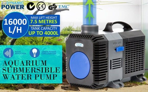 Combo Aquarium Garden Filter 10000L/H + Submersible Water Pump 16000L/H - RnR Galore