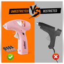 Cordless Hot Glue Gun 20 Glue Sticks & Batteries Included Craft DIY Repair Tool - RnR Galore
