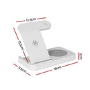 Devanti 4 - in - 1 Wireless Charger Dock Fast Charging for Phone White - RnR Galore