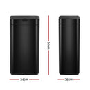Devanti 45L Motion Sensor Bin Rubbish Automatic Black - RnR Galore