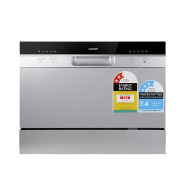 Devanti 6 Place Settings Benchtop Dishwasher Sliver - RnR Galore