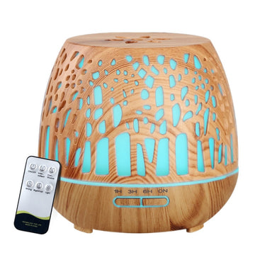 Devanti Aroma Diffuser Aromatherapy Wood Grain 400ml - RnR Galore