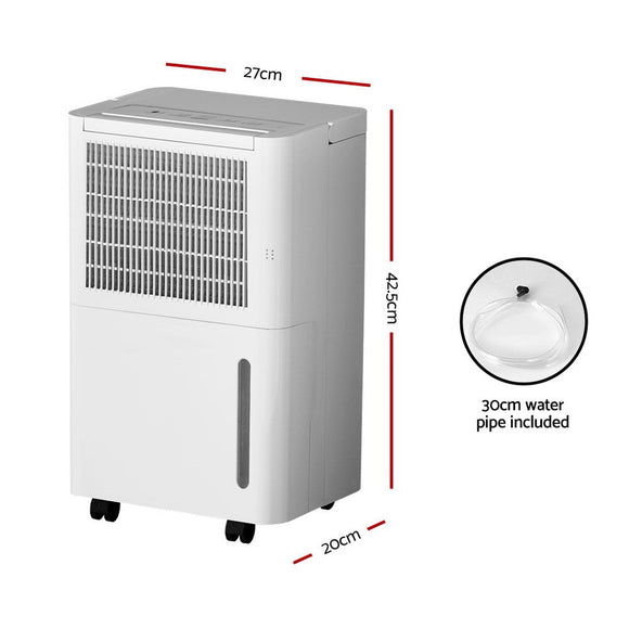 Devanti Dehumidifier 12L Air Purifier White - RnR Galore