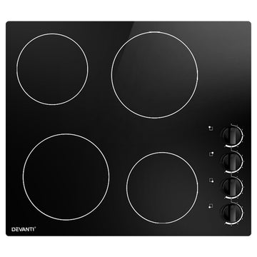 Devanti Electric Ceramic Cooktop 60cm - RnR Galore