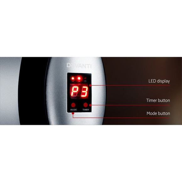 Devanti Electric Strip Heater Radiant Heaters 2000W - RnR Galore