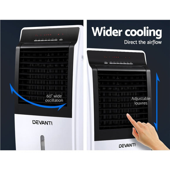 Devanti Evaporative Air Cooler Fan Conditioner 8L - RnR Galore