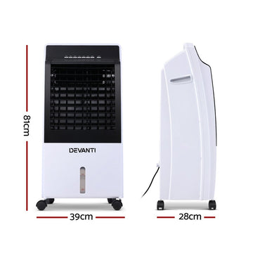Devanti Evaporative Air Cooler Fan Conditioner 8L - RnR Galore