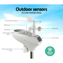 Devanti Wireless WiFi Professional Weather Station Solar Sensor LCD UV Light - RnR Galore