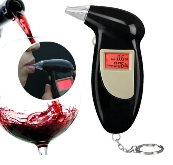 Digital Alcohol Tester LCD Police Breathalyser Grade Accuracy Portable Keychain - FREE POST - RnR Galore