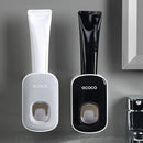 Ecoco Wall mount auto ands Free Toothpaste Dispenser Automatic Toothpaste Squeezer Bathroom Toothpaste Holder Black - RnR Galore