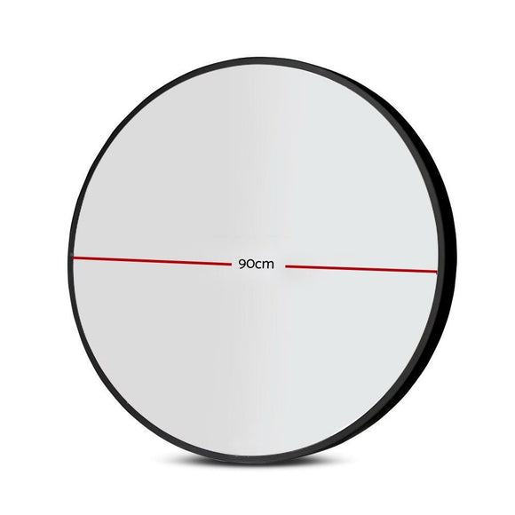 Embellir 90cm Wall Mirror Round Makeup mirrors Bathroom - RnR Galore