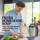 EUROCHEF Soup Maker Blender Smoothie Compact Hot Cold Stainless Steel Mixer - RnR Galore