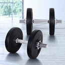 Everfit 15kg Dumbbell Set Weight Plates Dumbbells Lifting Bench - RnR Galore