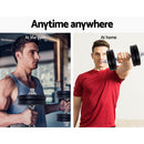 Everfit 15kg Dumbbell Set Weight Plates Dumbbells Lifting Bench - RnR Galore