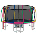 Everfit 16FT Trampoline for Kids w/ Ladder Enclosure Safety Net Rebounder Colors - RnR Galore