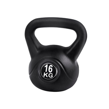 Everfit 16kg Kettlebell Set Weight Lifting Bench Dumbbells Kettle Bell Gym Home - RnR Galore