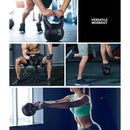Everfit 16kg Kettlebell Set Weight Lifting Bench Dumbbells Kettle Bell Gym Home - RnR Galore