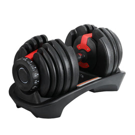Everfit 24kg Dumbbells Adjustable Dumbbell Weight Plates Home Gym - RnR Galore