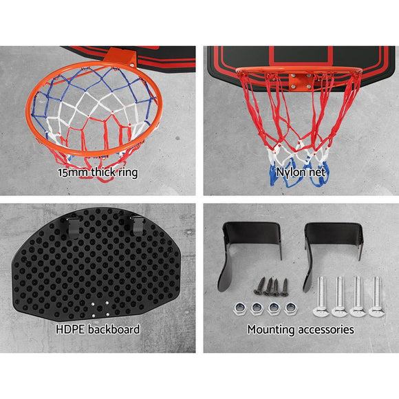 Everfit 38" Basketball Hoop Backboard Door Wall Mounted Ring Net Sports Kids - RnR Galore