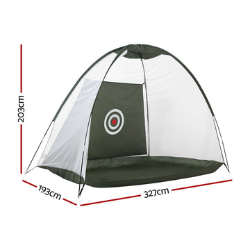 Everfit 3M Golf Practice Net Portable Training Aid Driving Target Tent Green - RnR Galore