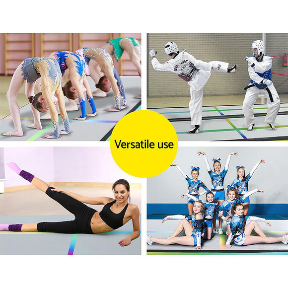 Everfit 4M Air Track Gymnastics Tumbling Exercise Mat Inflatable Mats + Pump - RnR Galore