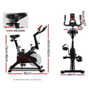 Everfit Spin Bike Exercise Bike Flywheel Cycling Home Gym Fitness Machine - RnR Galore