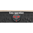 Everfit Vibration Machine Platform Vibrator With Resistance Rope Home Gym Black - RnR Galore